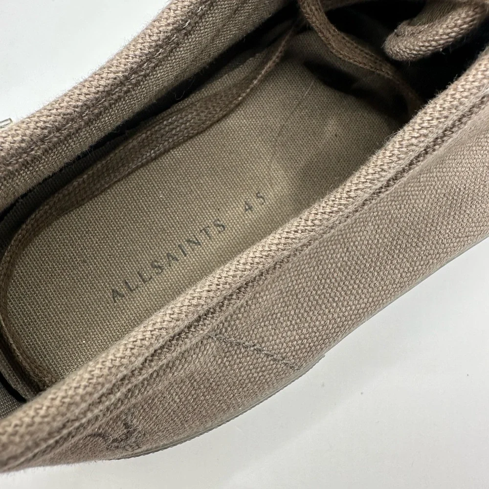 All Saints Men’s Size 12‎ / 45 Taupe RIGG HIGH Lowtop Sneakers